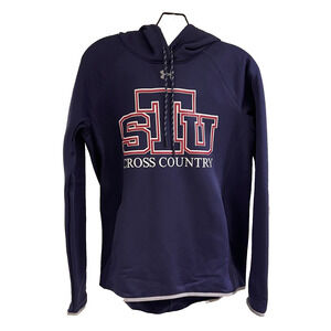 STU St. Thomas U Cross Country Women's Hoodie w/Logo SM Navy A+